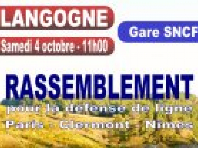 Ligne des Cévennes : rassemblement le 4 octobre à Langogne [MAJ]